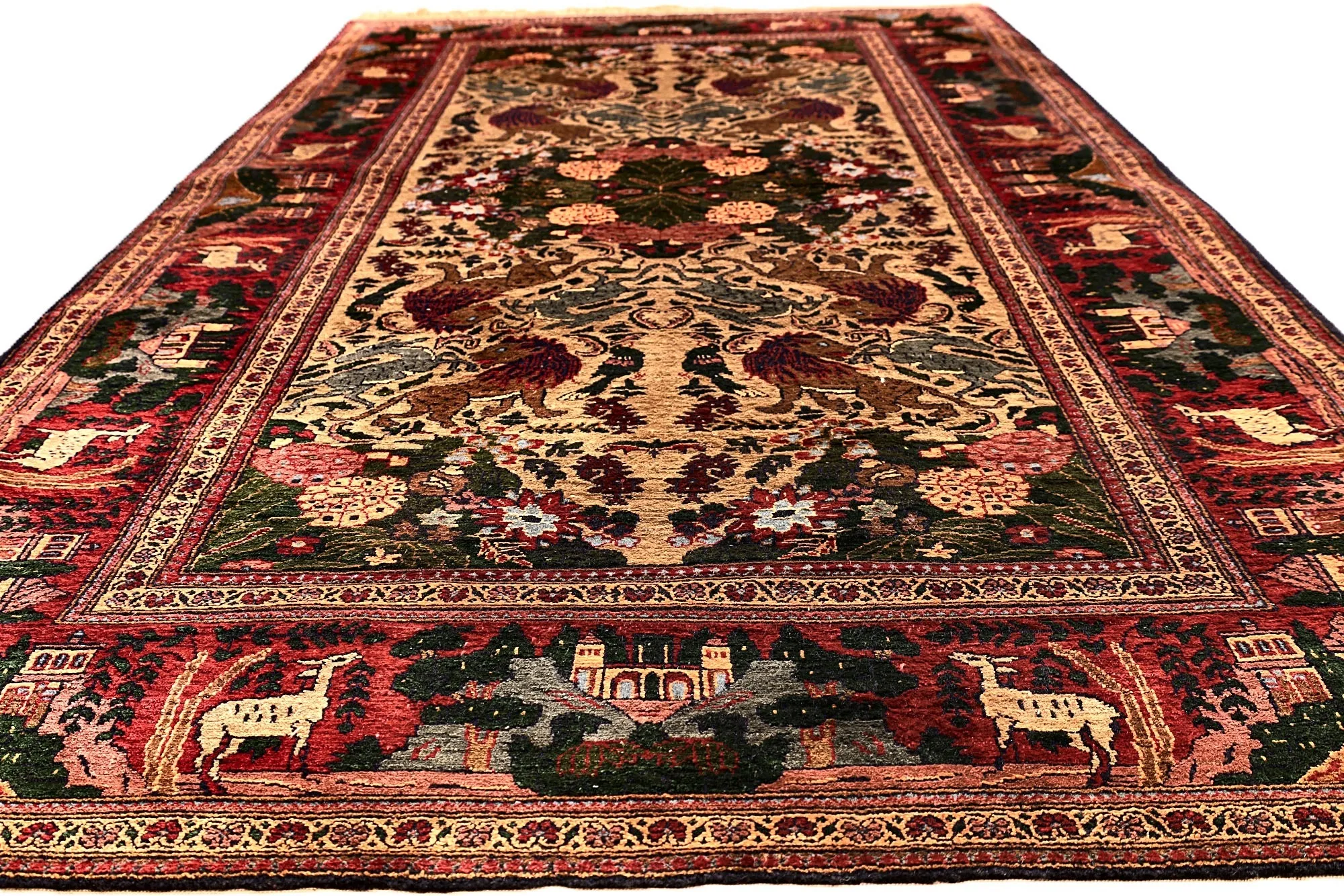 115784-08 Perserteppich 153 × 94 cm aus Seide, handgeknüpft