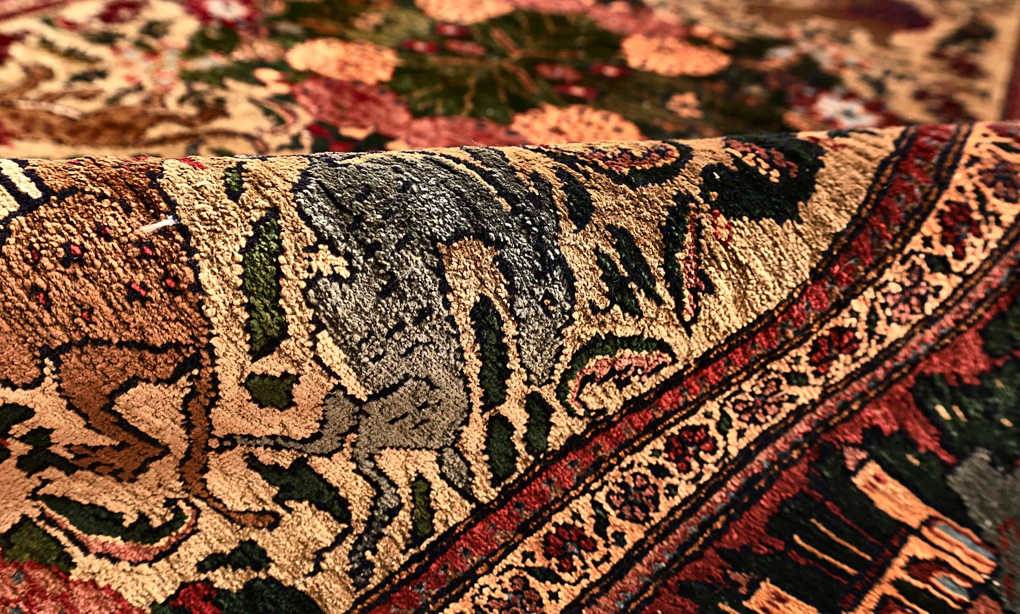 115784-12 Perserteppich 153 × 94 cm aus Seide, handgeknüpft
