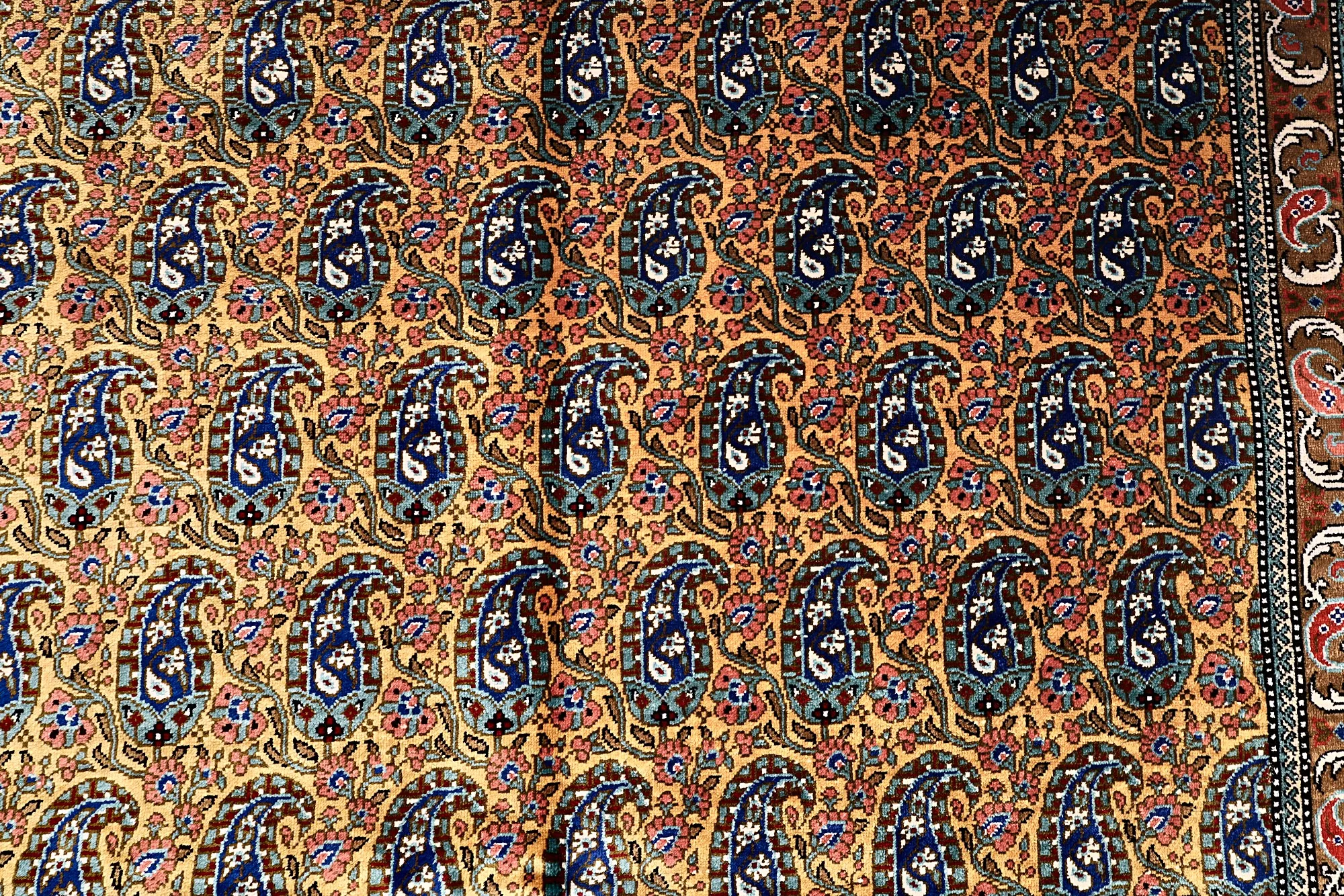 Handgeknüpfter Ghom Perserteppich 117 × 80 cm