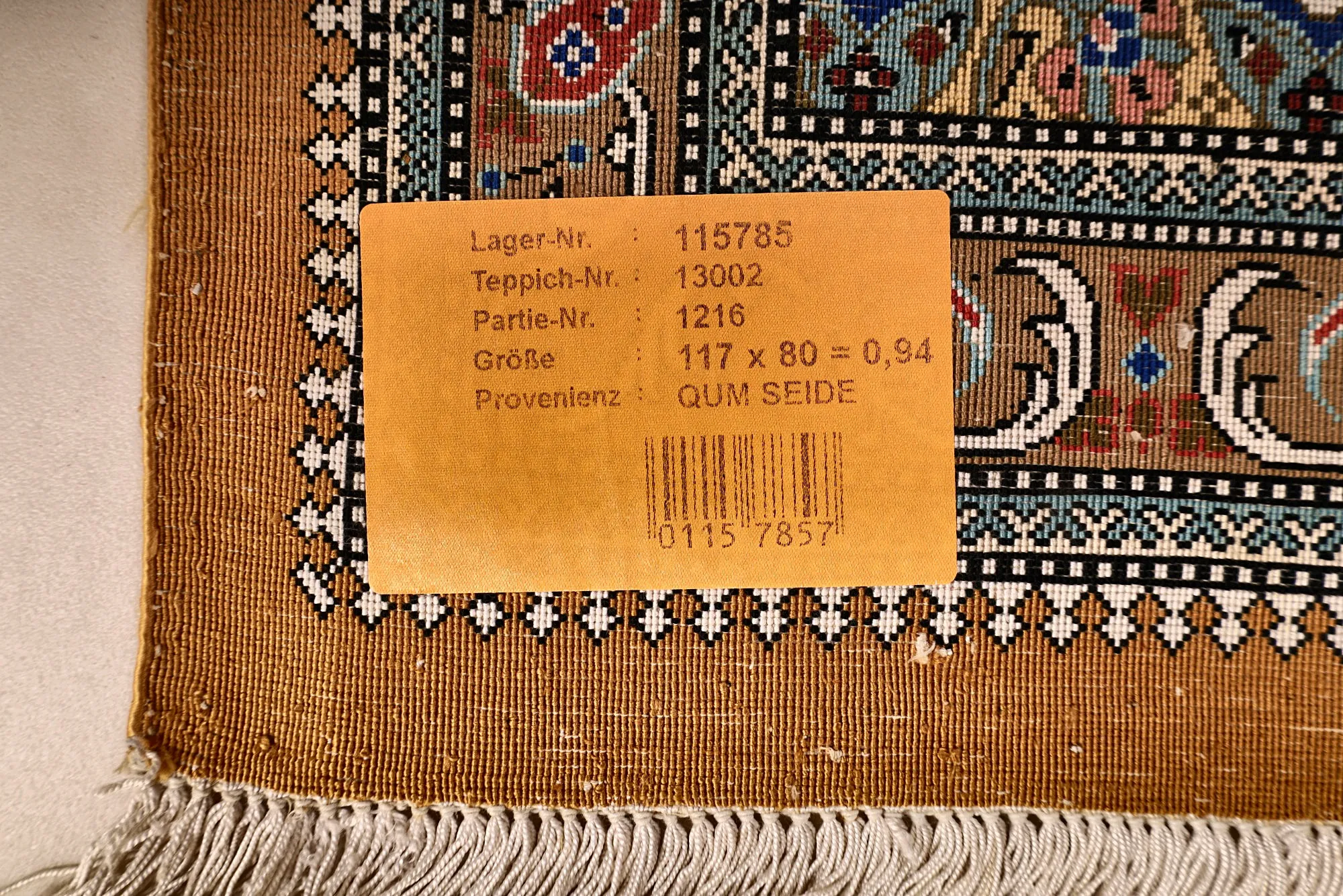 Handgeknüpfter Ghom Perserteppich 117 × 80 cm