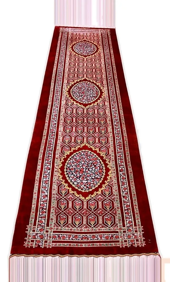 Handgeknüpfter Ghom Perserteppich, 308 × 80 cm, Seide