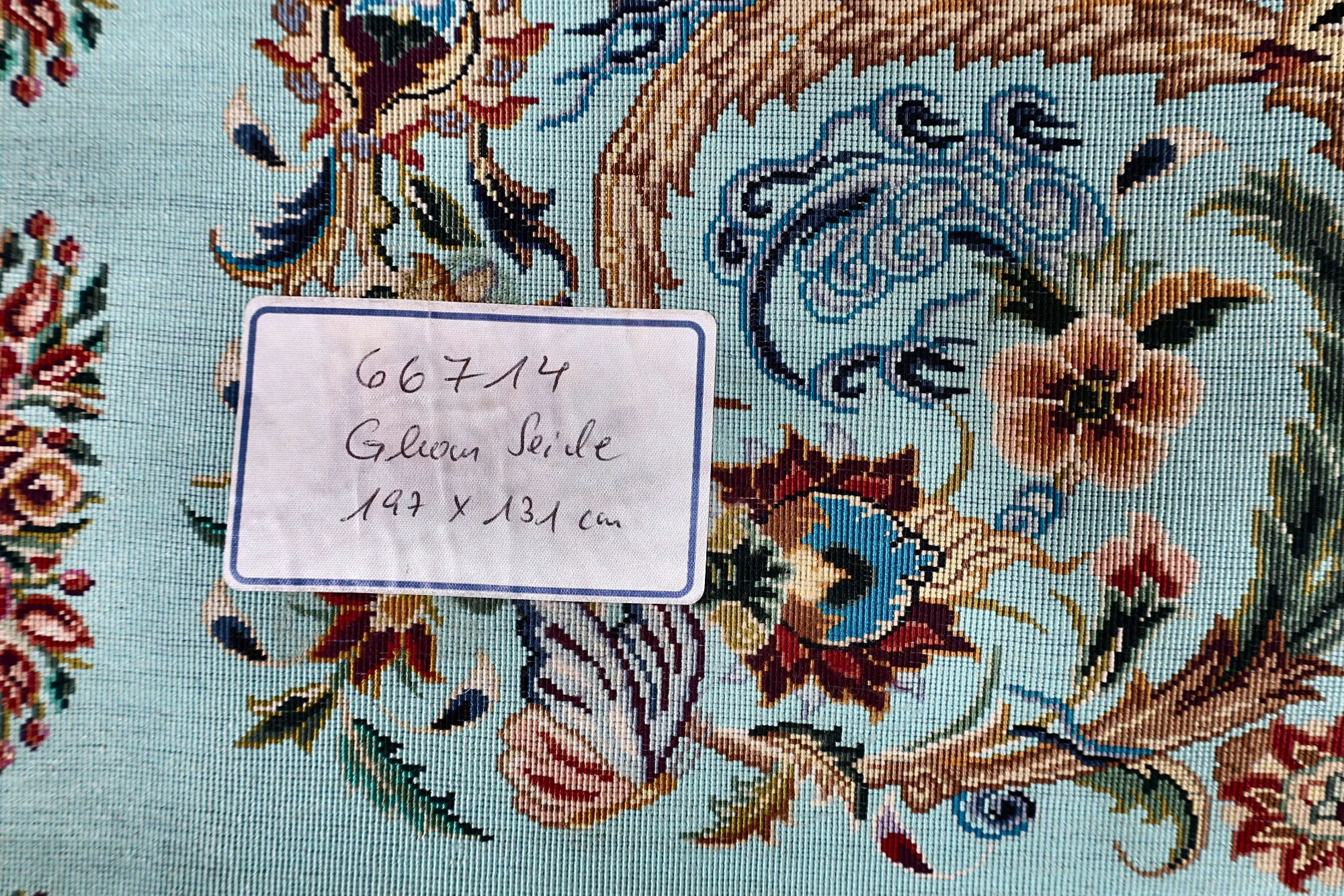 Handgeknüpfter Ghom Perserteppich 197 × 131 cm