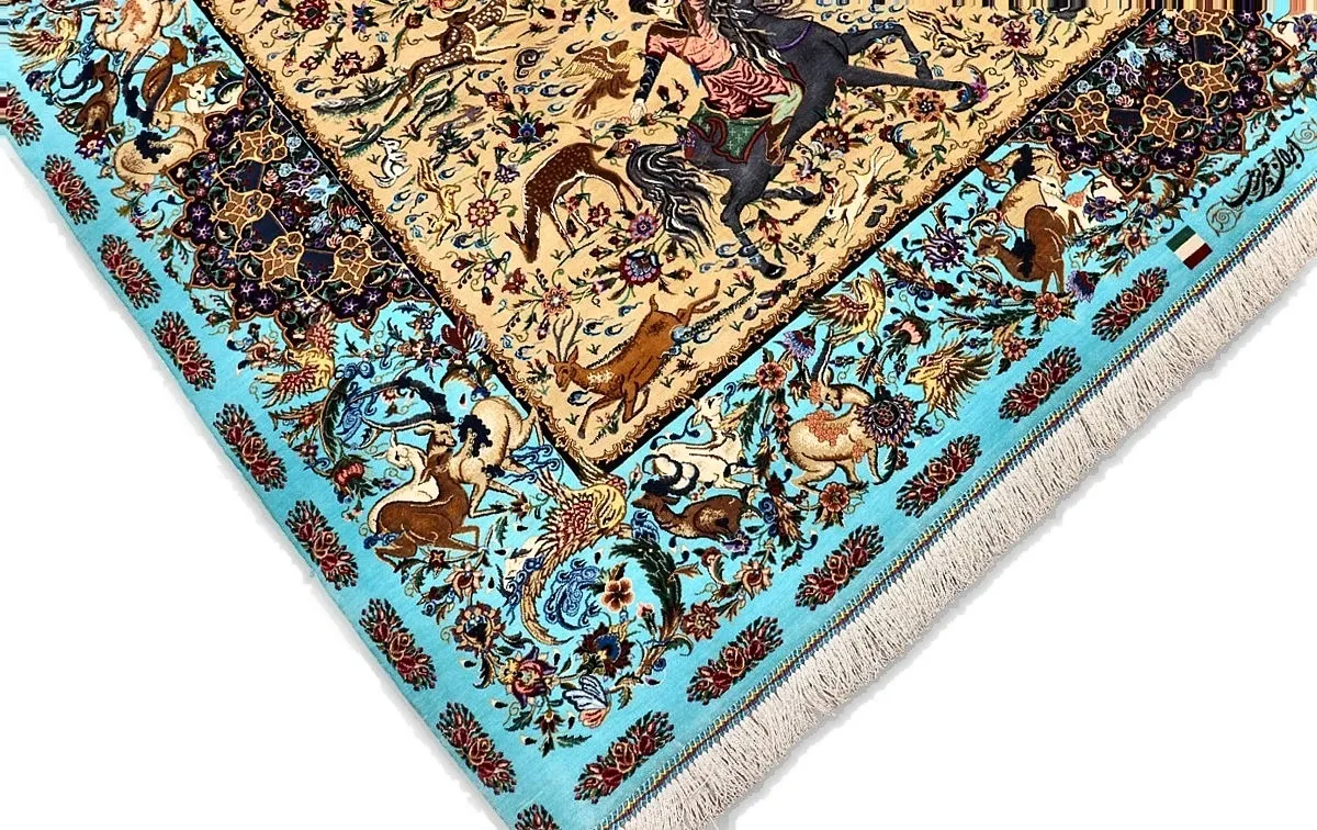Handgeknüpfter Ghom Perserteppich 197 × 131 cm
