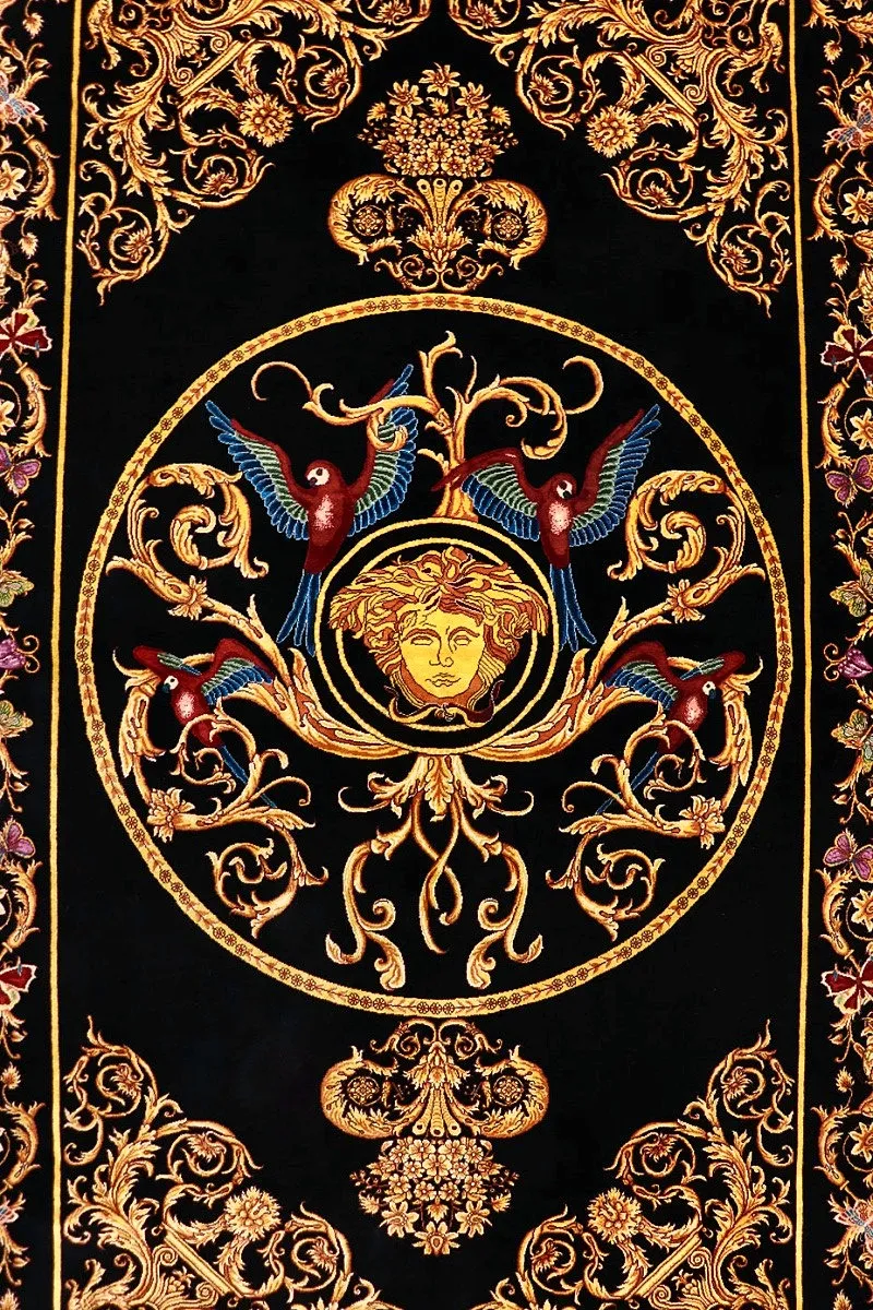 Ghom Perserteppich aus Iran, 204 × 131 cm