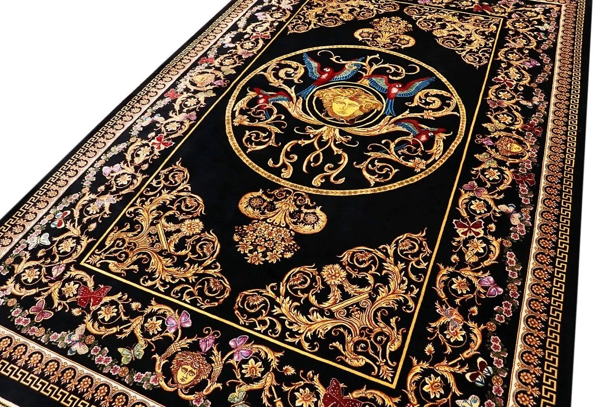 Ghom Perserteppich aus Iran, 204 × 131 cm