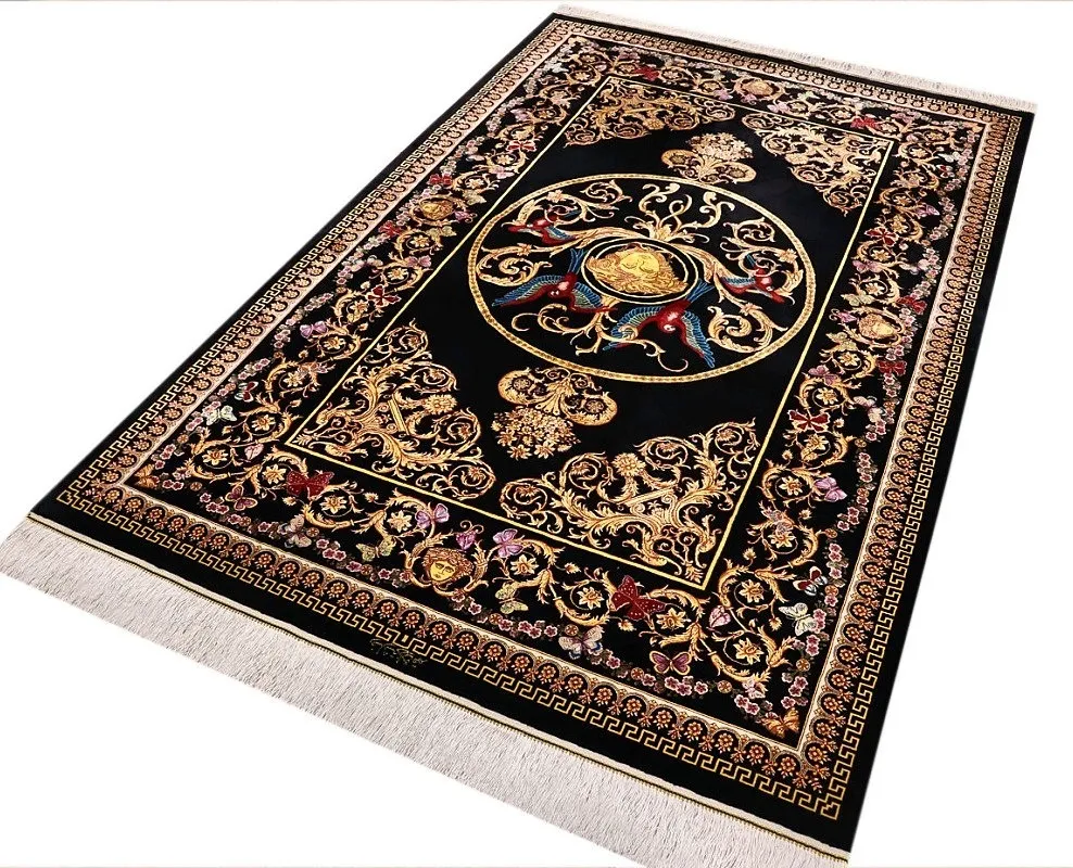Ghom Perserteppich aus Iran, 204 × 131 cm