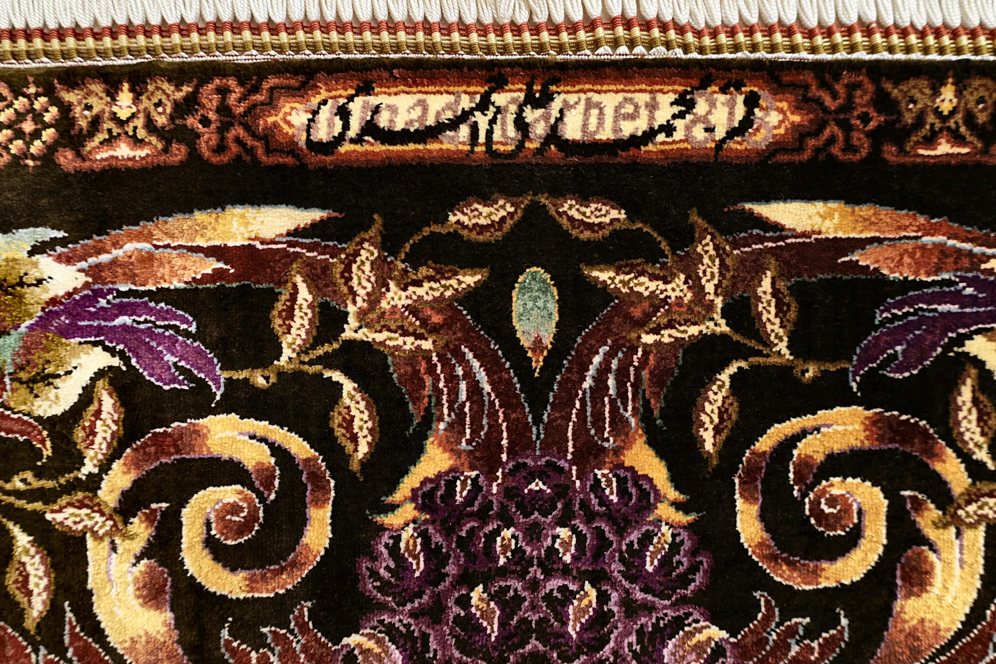 Ghom Perserteppich aus Iran, 200 × 140 cm