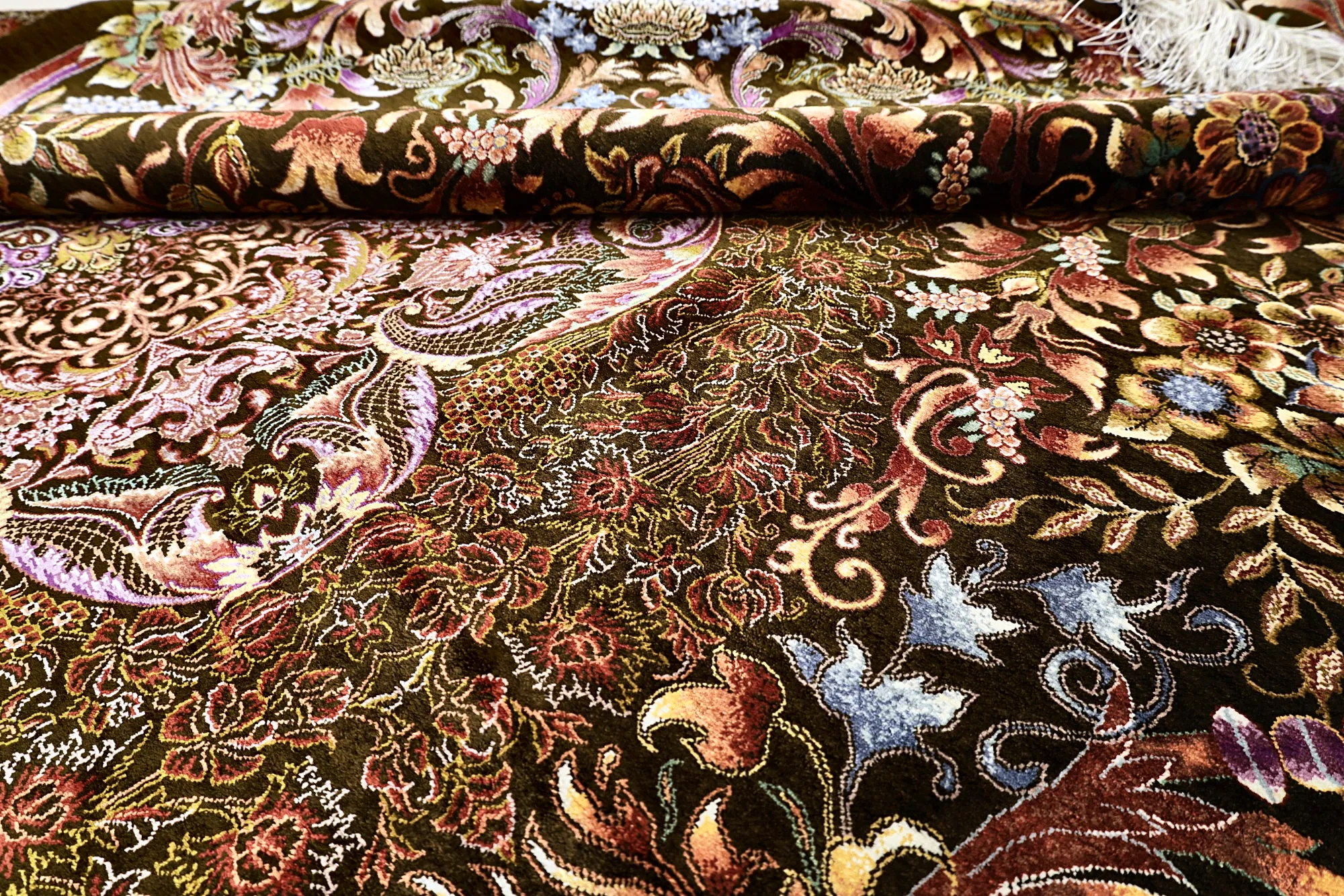 Ghom Perserteppich aus Iran, 200 × 140 cm
