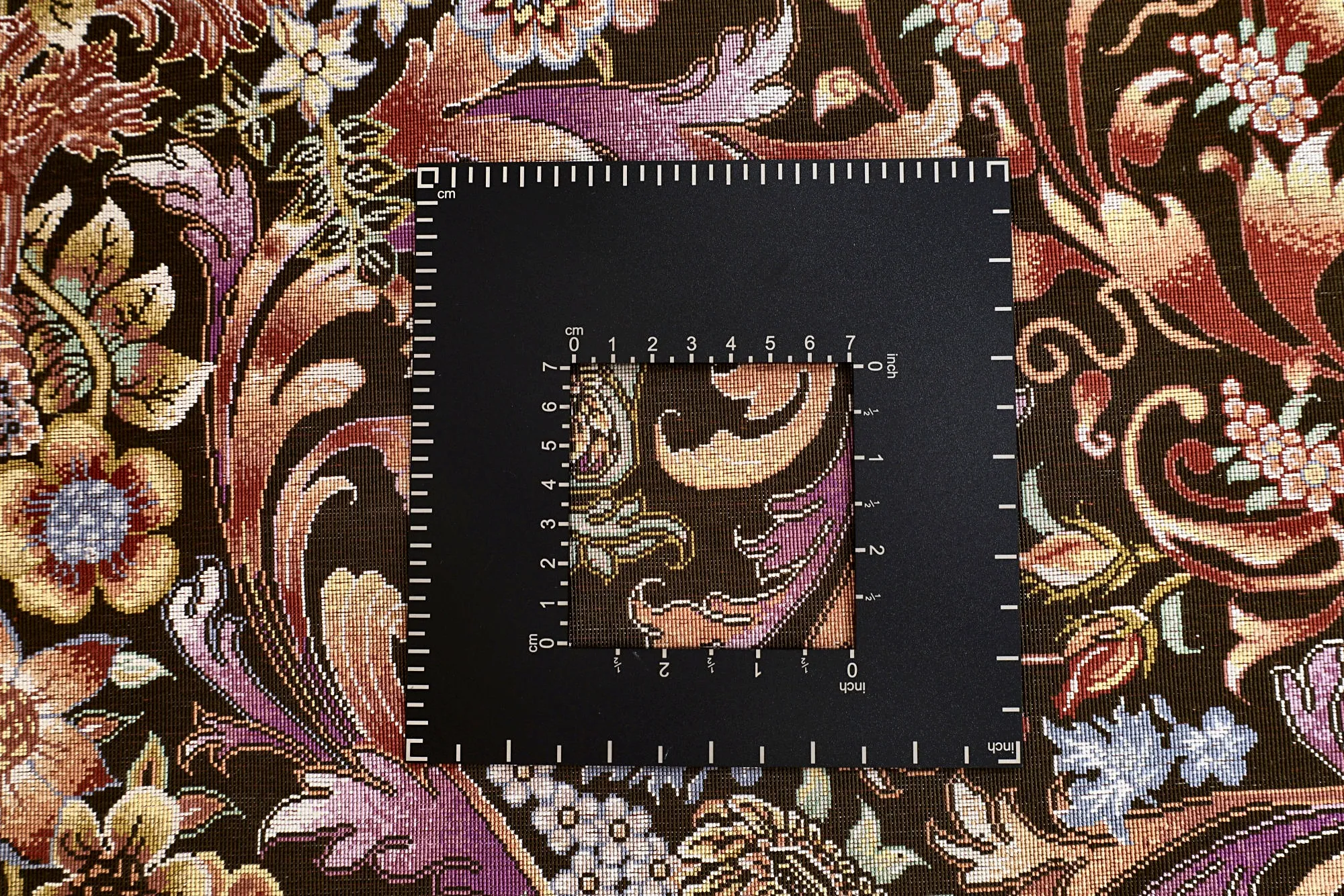 Ghom Perserteppich aus Iran, 200 × 140 cm