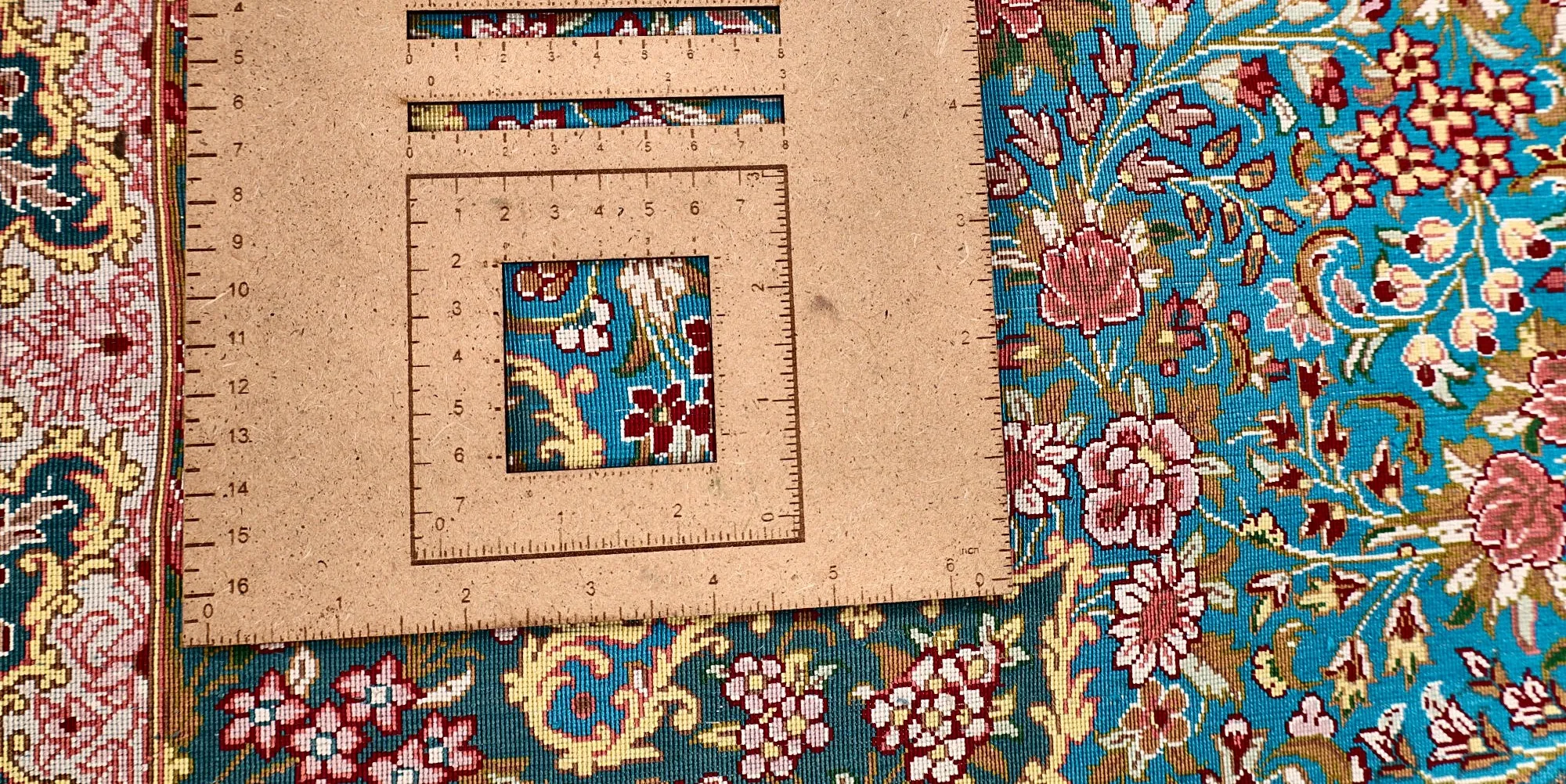 Ghom Perserteppich aus Iran, 200 × 135 cm