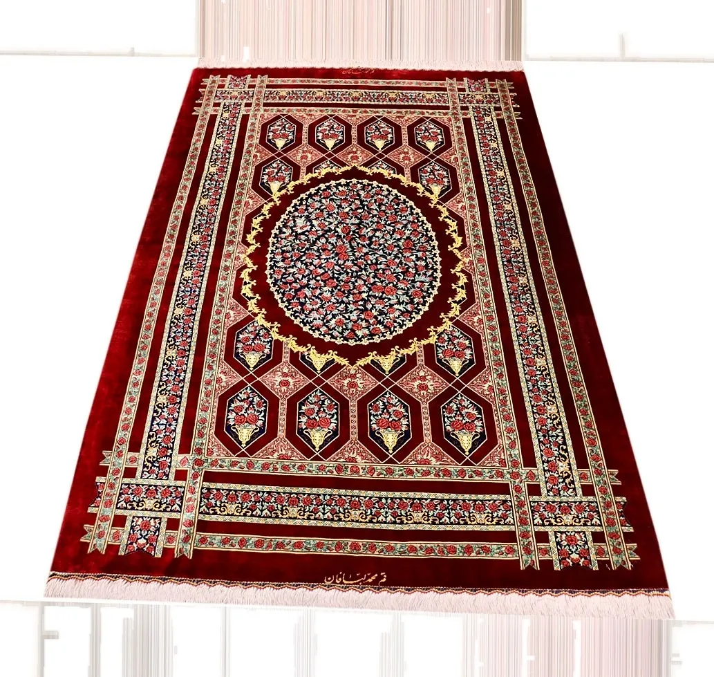 Ghom Perserteppich aus Iran, 200 × 130 cm