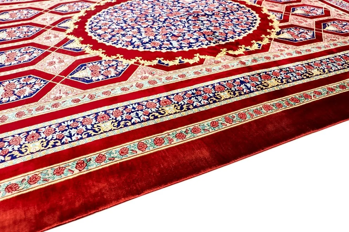 Ghom Perserteppich aus Iran, 200 × 130 cm