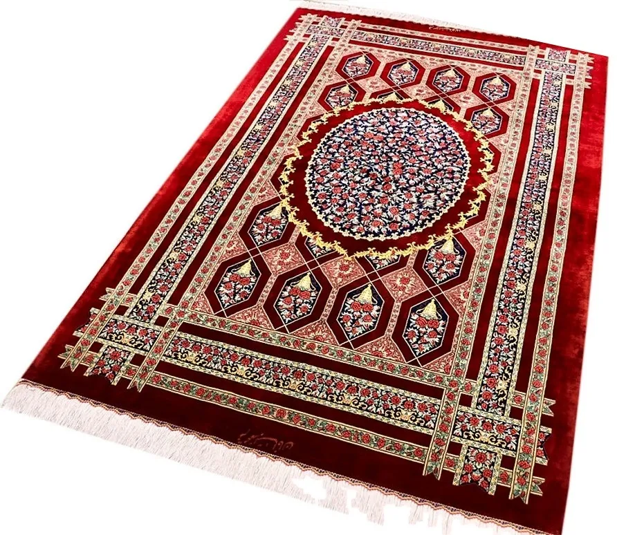 Ghom Perserteppich aus Iran, 200 × 130 cm