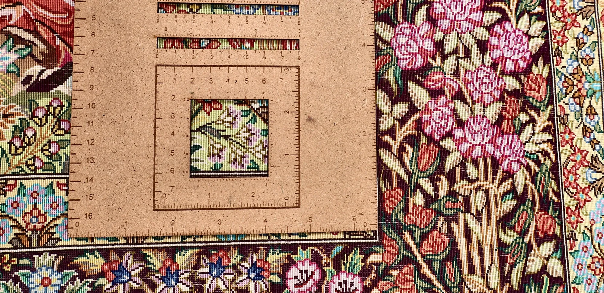 Ghom Perserteppich aus Iran, 209 × 135 cm
