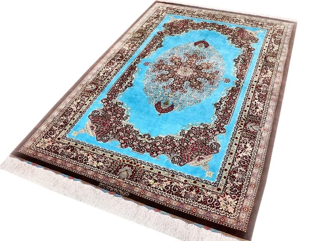 Handgeknüpfter Ghom Perserteppich 200 × 135 cm