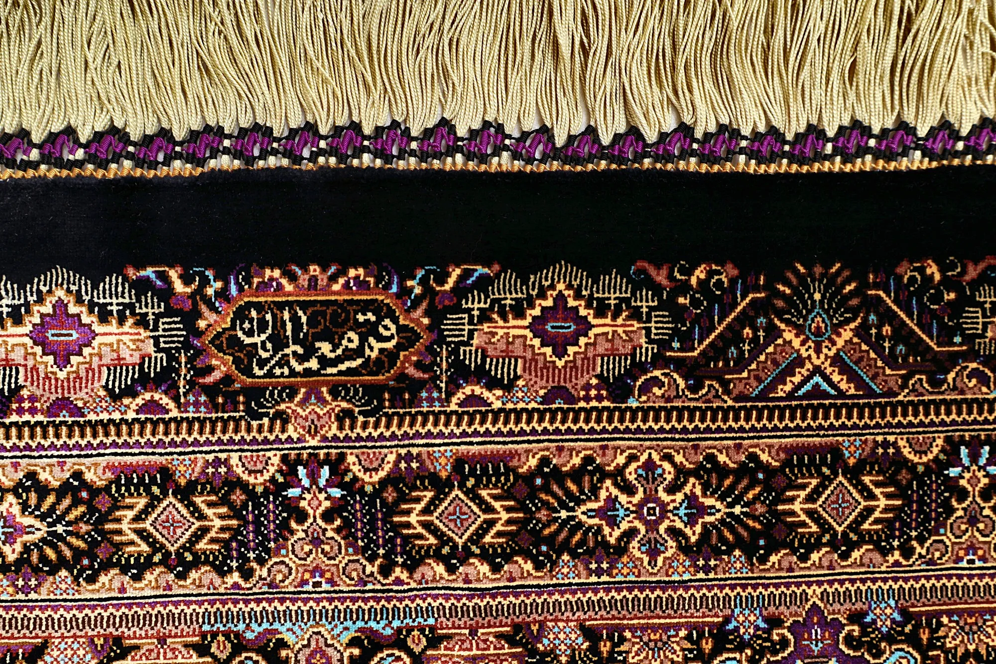 Ghom Perserteppich aus Iran, 205 × 135 cm