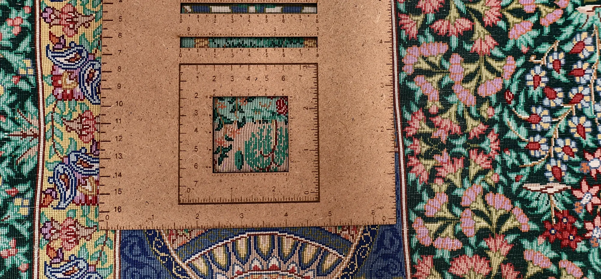 Ghom Perserteppich aus Iran, 200 × 133 cm