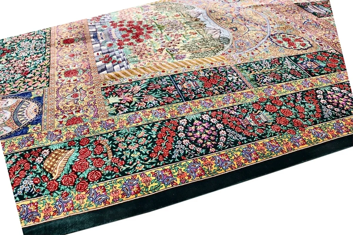 Ghom Perserteppich aus Iran, 200 × 133 cm