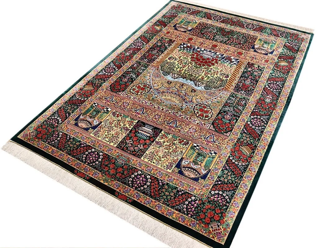 Ghom Perserteppich aus Iran, 200 × 133 cm