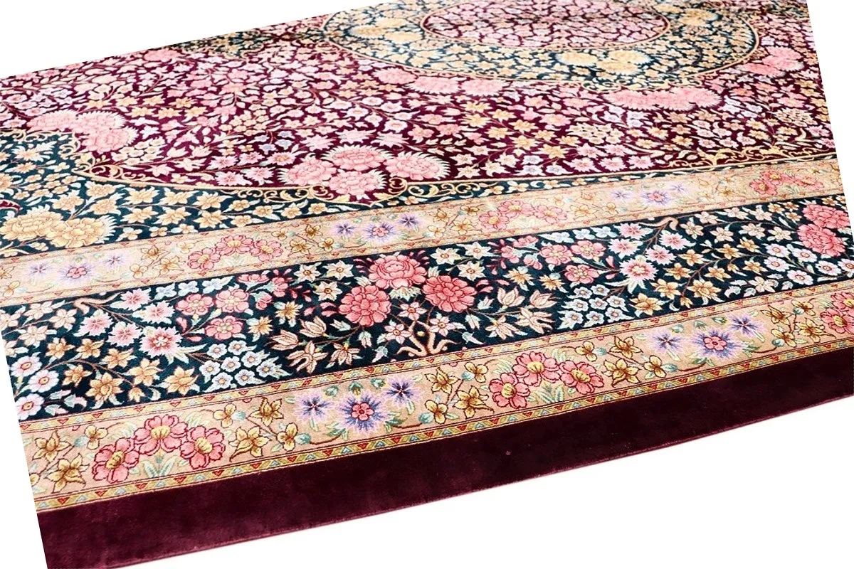Ghom Perserteppich aus Iran, 297 × 200 cm