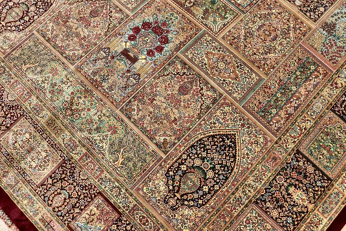 Ghom Perserteppich aus Iran, 300 × 200 cm