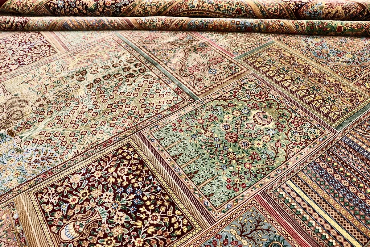 Ghom Perserteppich aus Iran, 300 × 200 cm