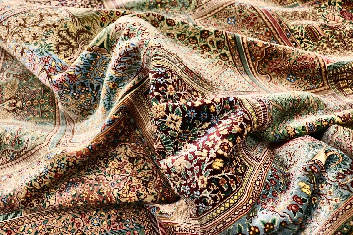 Ghom Perserteppich aus Iran, 300 × 200 cm