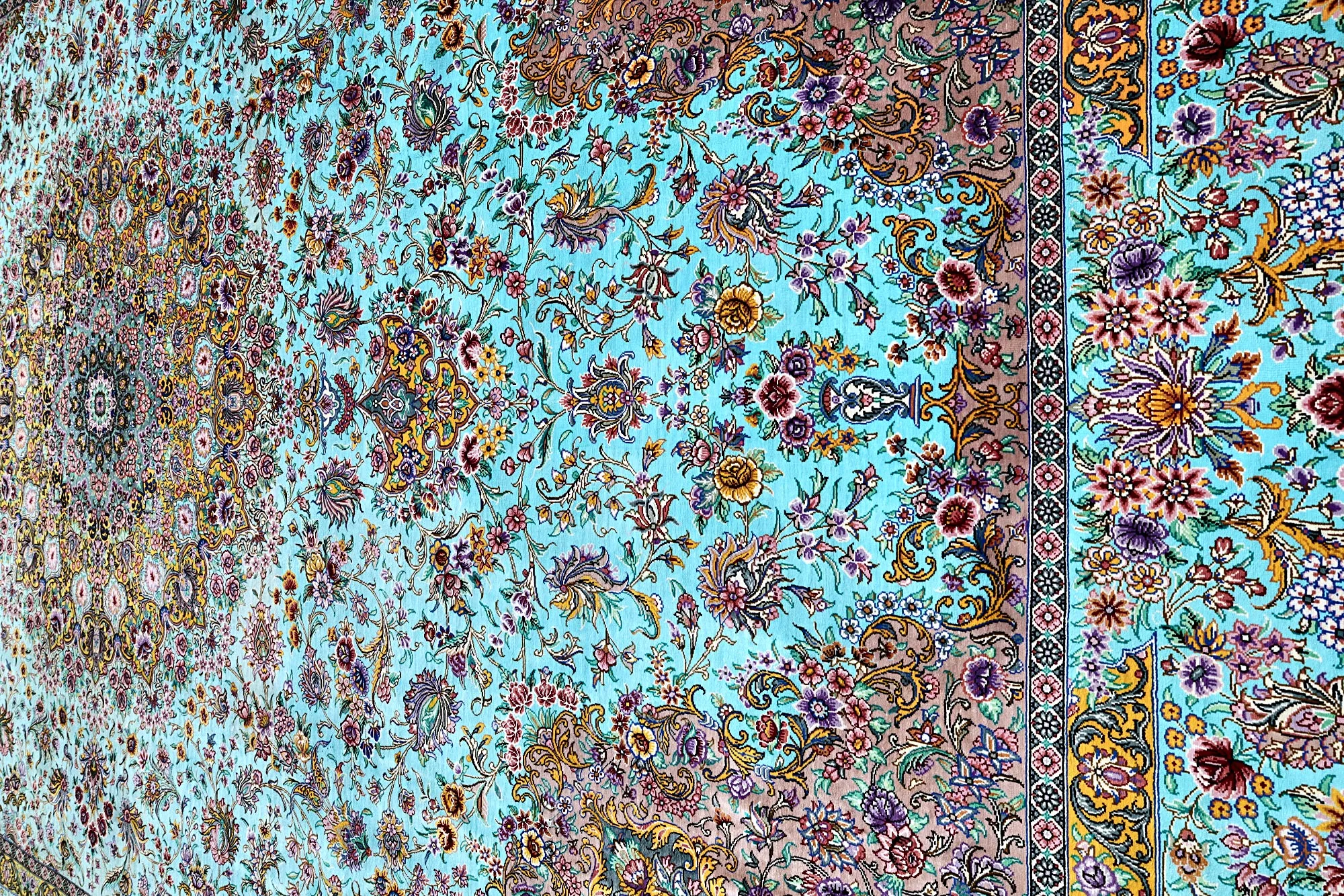 Handgeknüpfter Ghom Perserteppich 300 × 195 cm