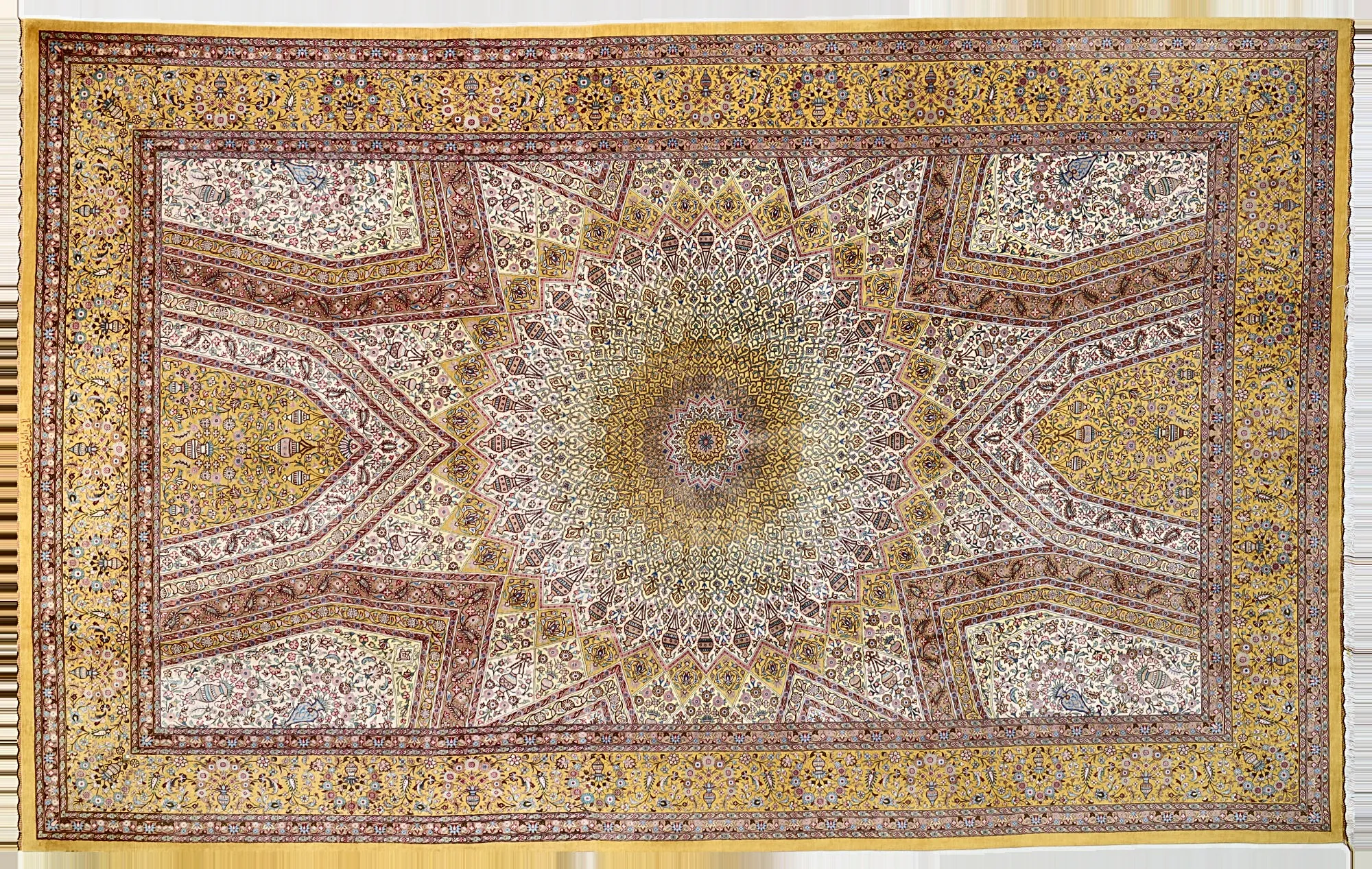 Ghom Perserteppich aus Iran, 315 × 200 cm