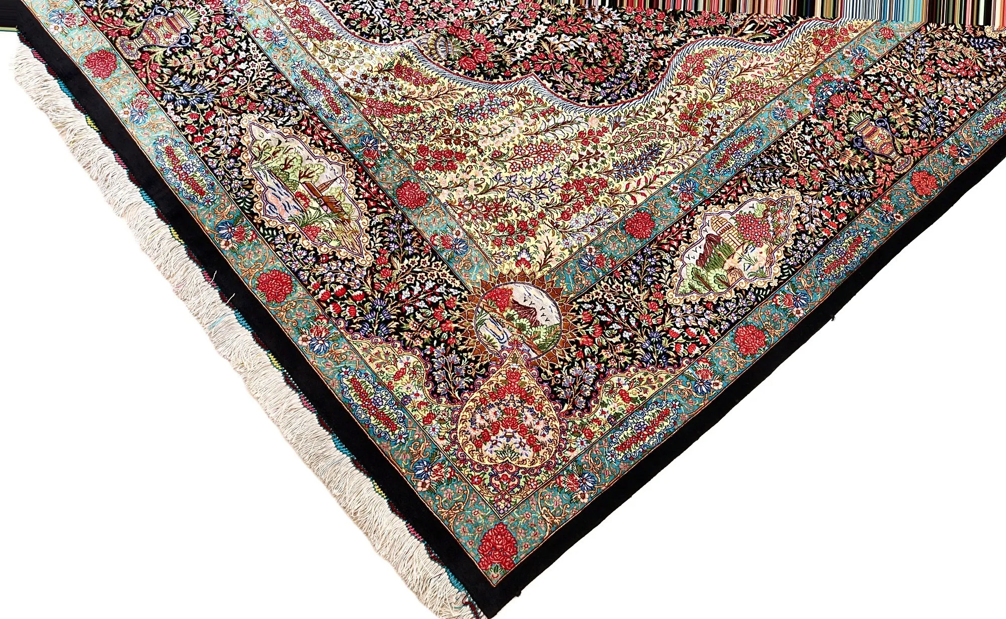 Ghom Perserteppich aus Iran, 300 × 200 cm