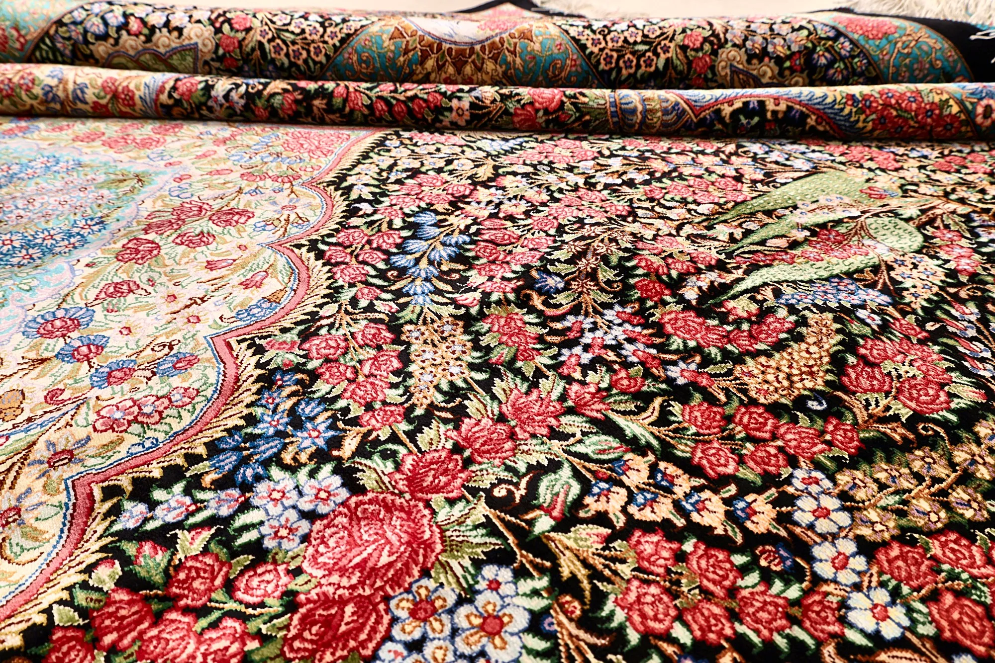 Ghom Perserteppich aus Iran, 300 × 200 cm