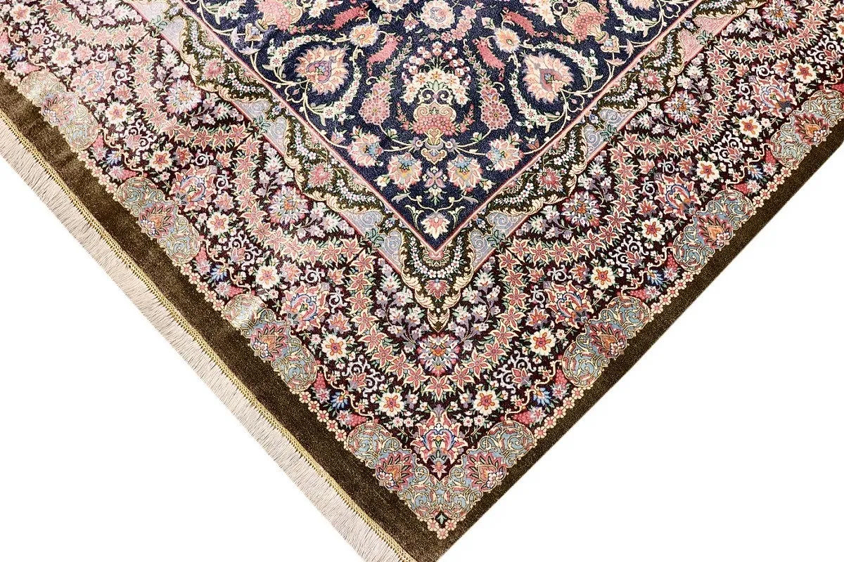 Ghom Perserteppich aus Iran, 260 × 200 cm