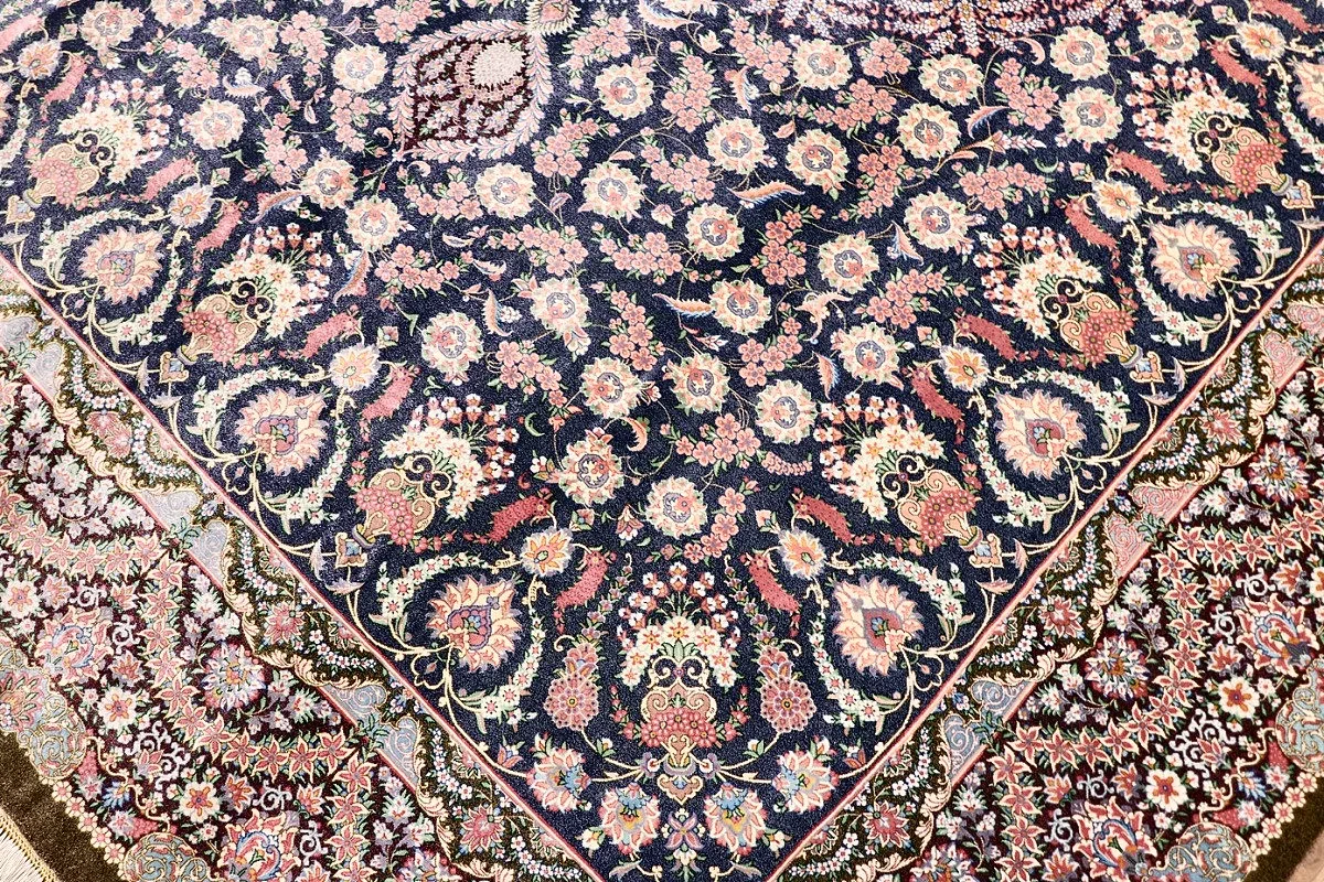 Ghom Perserteppich aus Iran, 260 × 200 cm