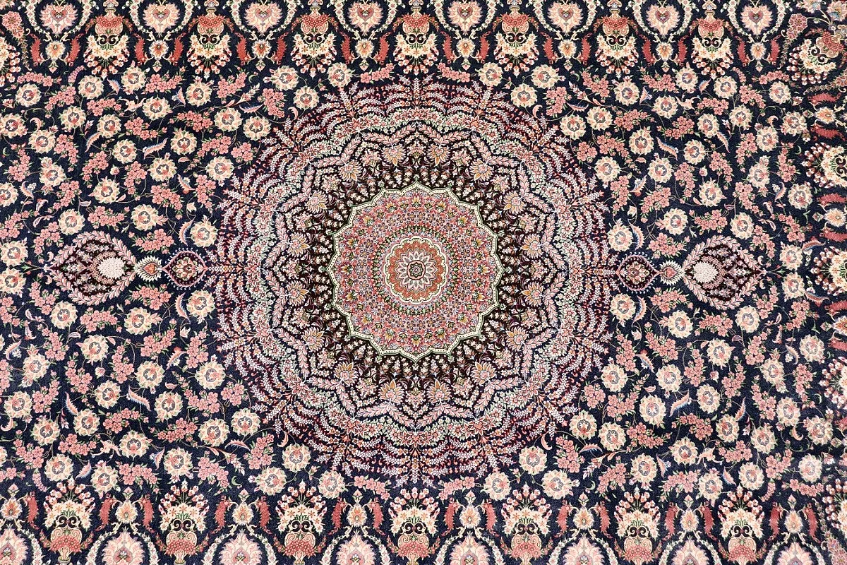 Ghom Perserteppich aus Iran, 260 × 200 cm