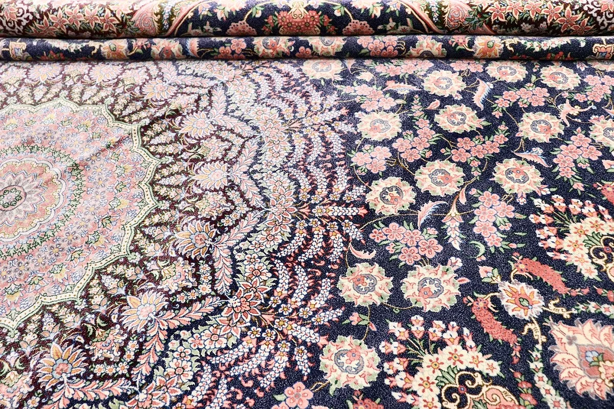 Ghom Perserteppich aus Iran, 260 × 200 cm