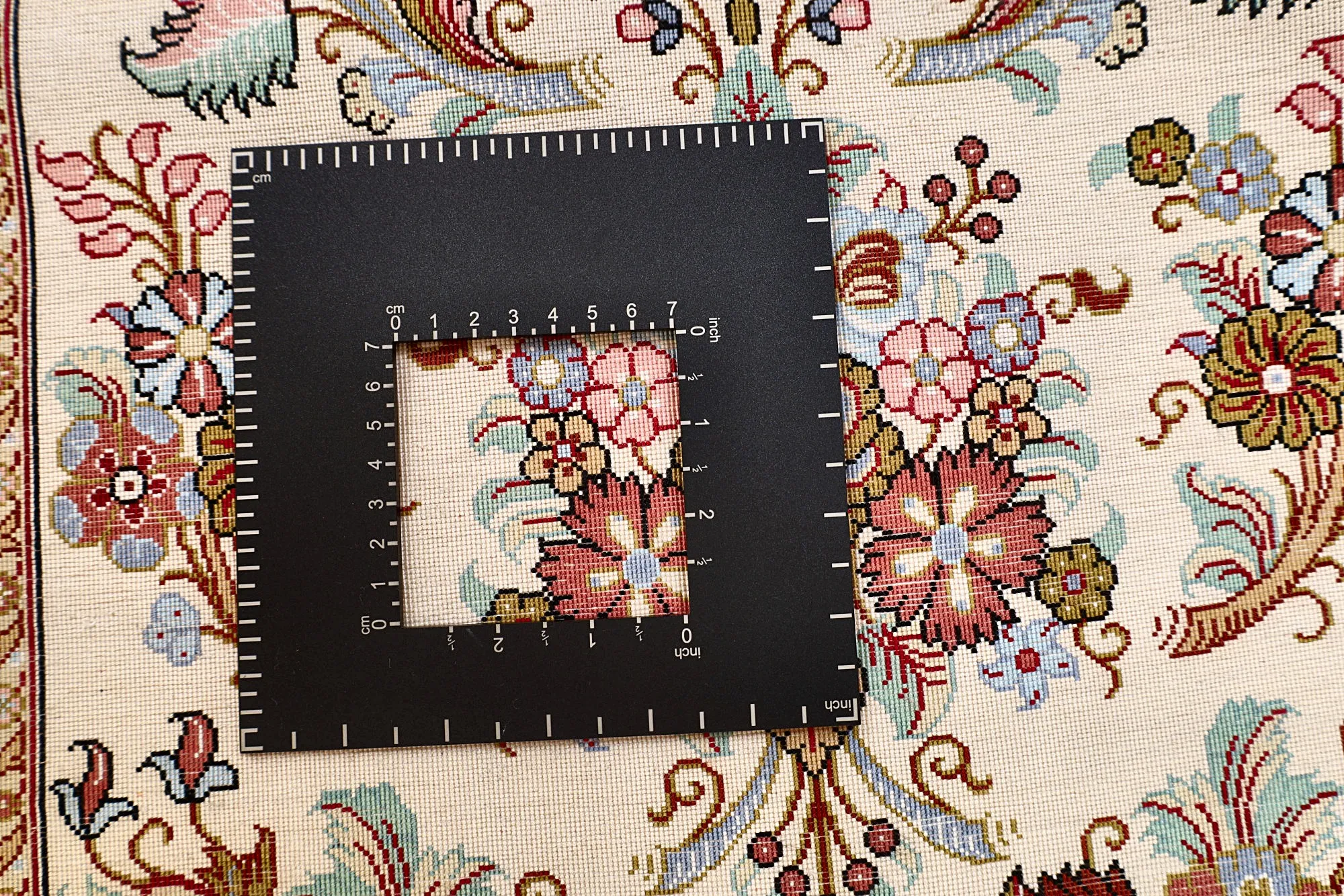 Ghom Perserteppich aus Iran, 200 × 60 cm