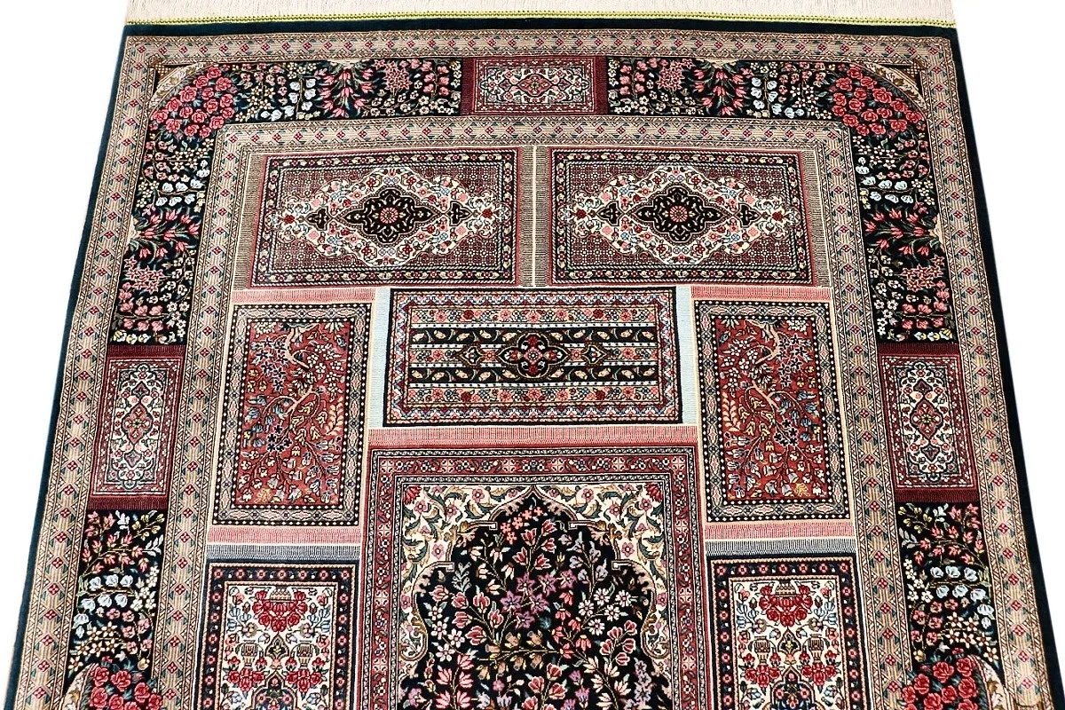 Ghom Perserteppich aus Iran, 150 × 100 cm
