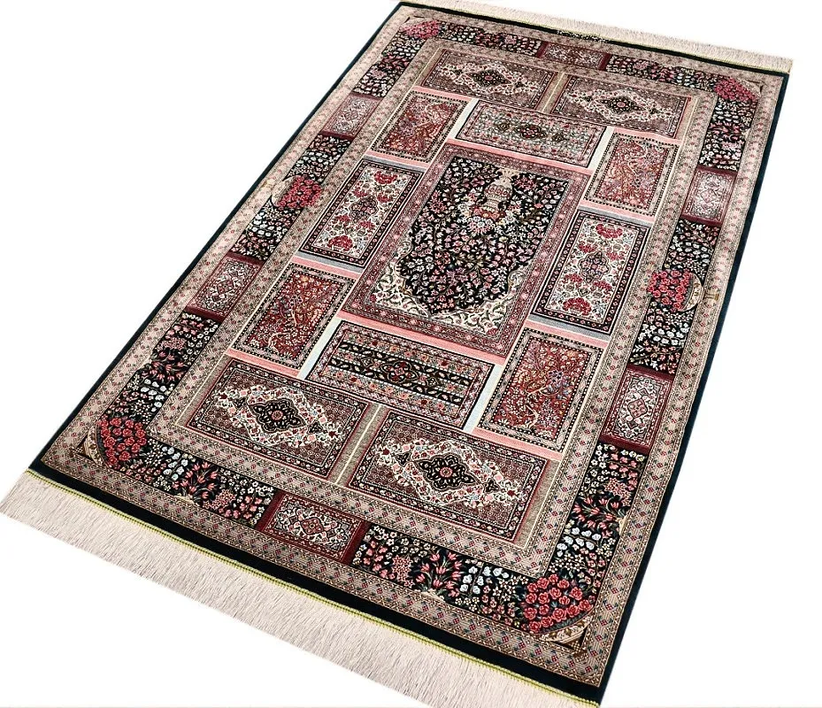Ghom Perserteppich aus Iran, 150 × 100 cm