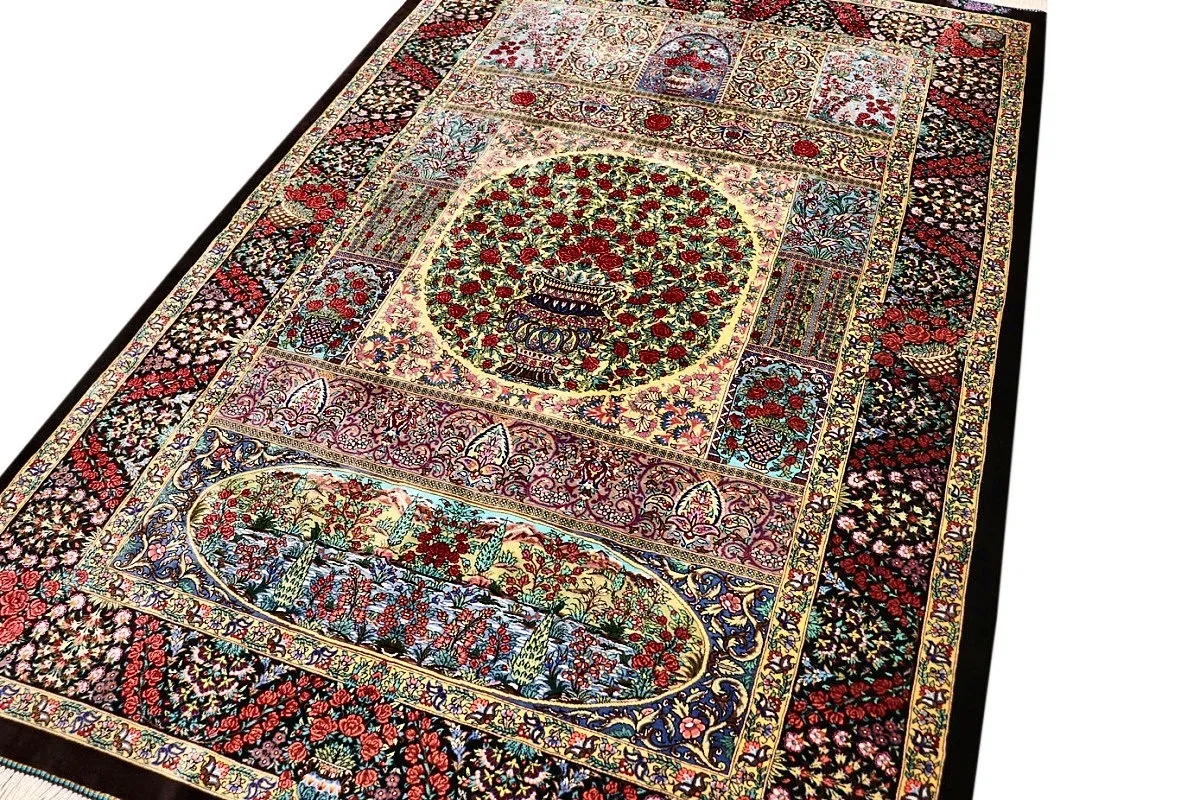 Handgeknüpfter Ghom Perserteppich 150 × 100 cm