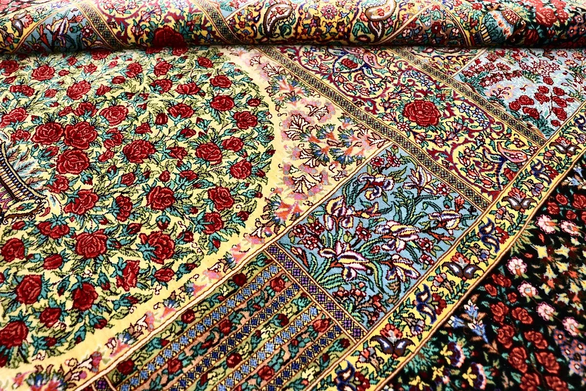 Handgeknüpfter Ghom Perserteppich 150 × 100 cm