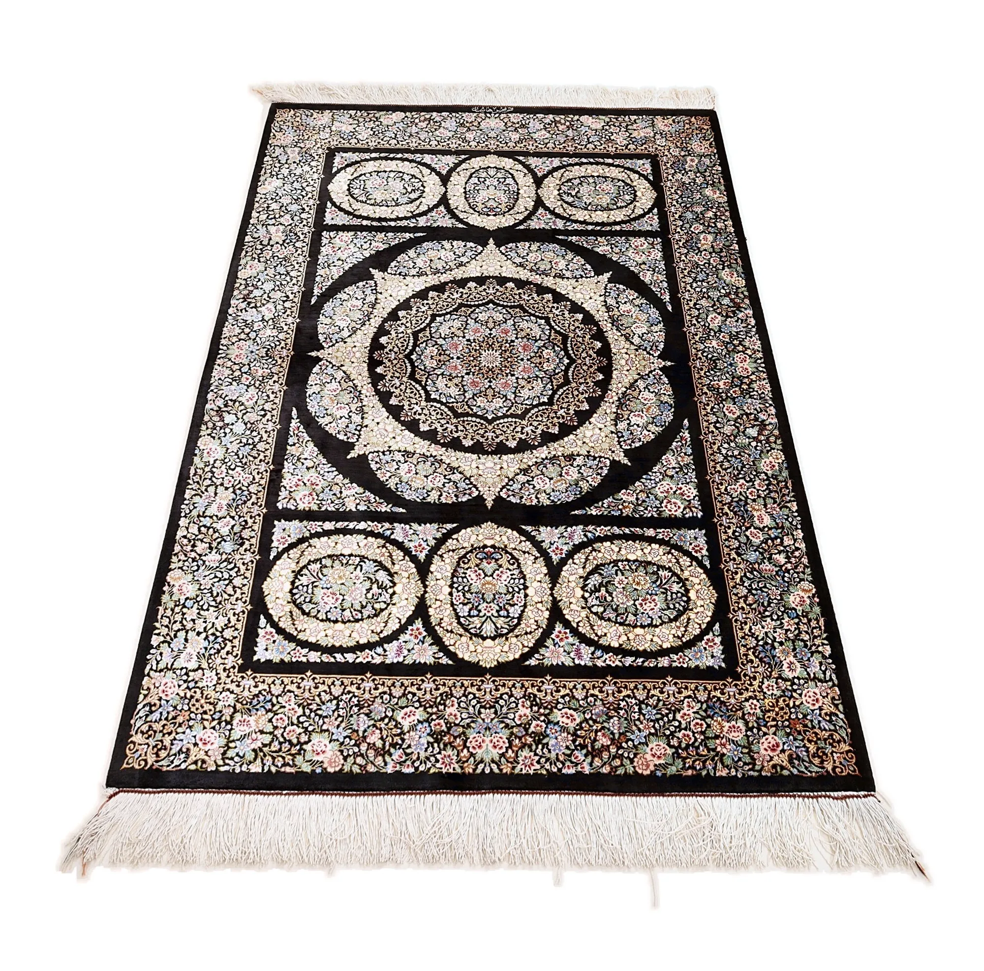 Ghom Perserteppich aus Iran, 150 × 98 cm