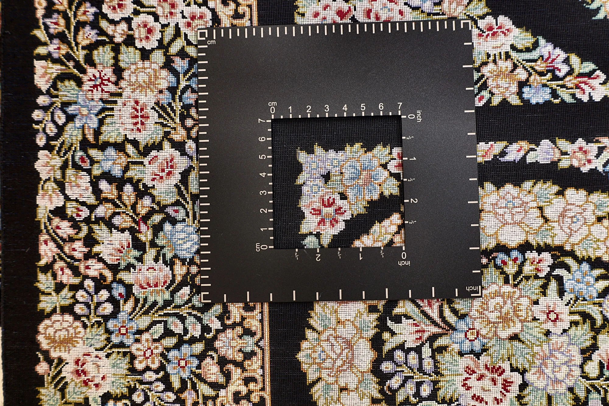 Ghom Perserteppich aus Iran, 150 × 98 cm