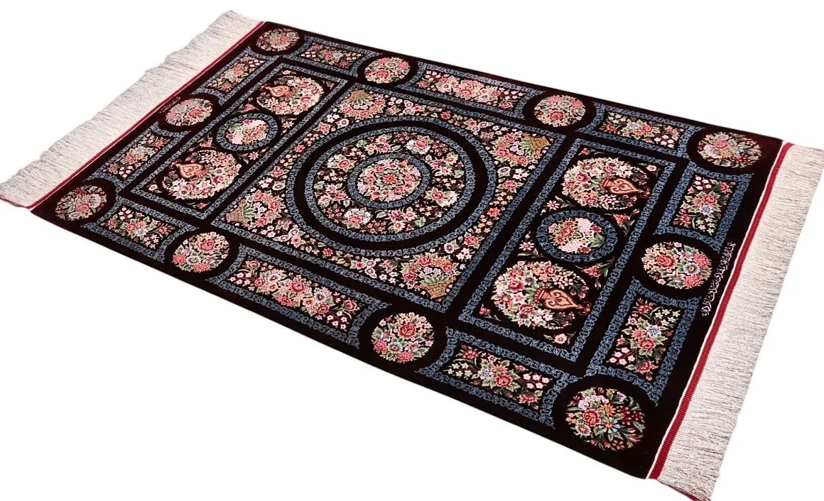 Handgeknüpfter Ghom Perserteppich 153 × 98 cm