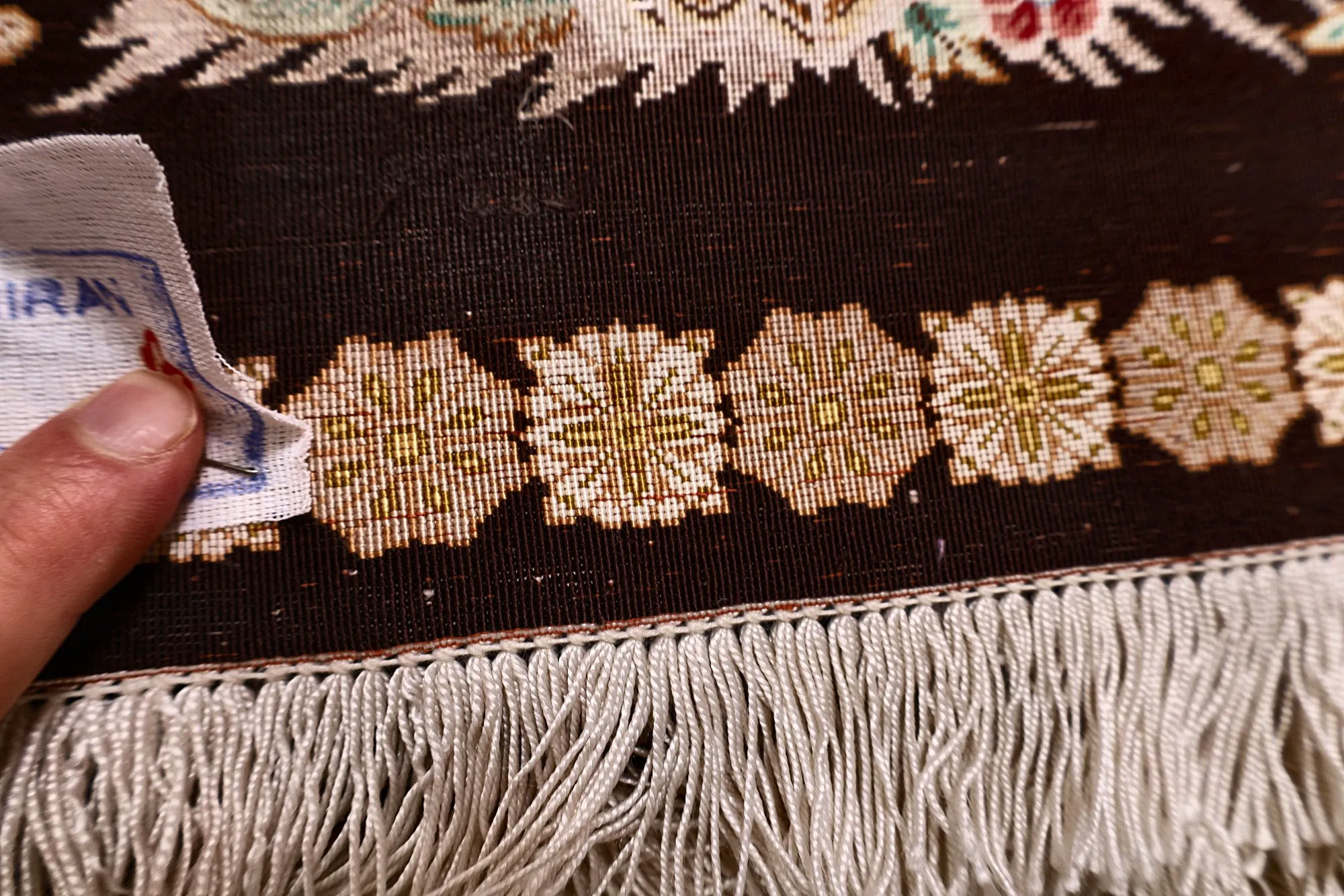 Ghom Perserteppich aus Iran, 160 × 98 cm