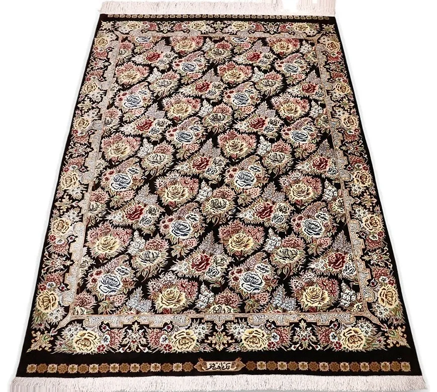 Ghom Perserteppich aus Iran, 160 × 98 cm