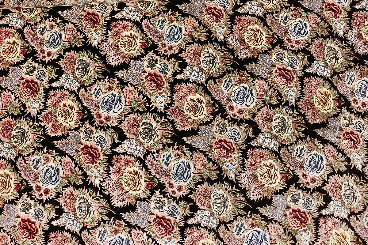 Ghom Perserteppich aus Iran, 160 × 98 cm