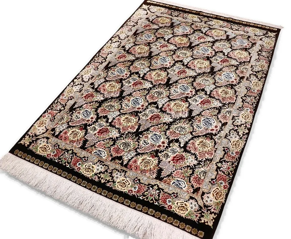 Ghom Perserteppich aus Iran, 160 × 98 cm