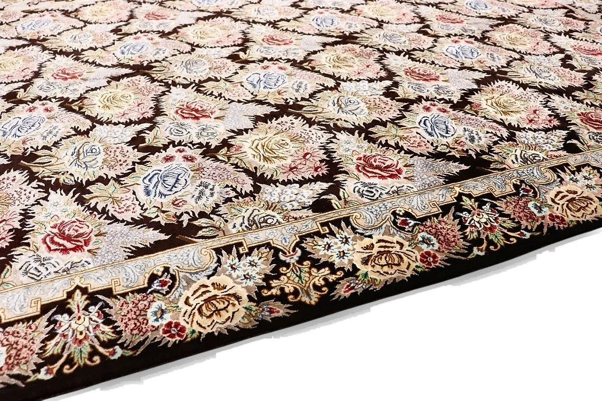 Ghom Perserteppich aus Iran, 160 × 98 cm