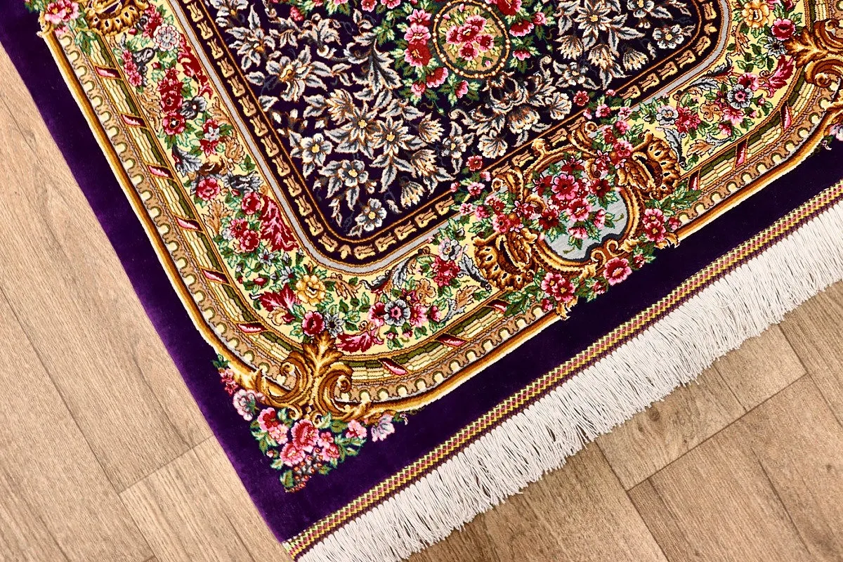 Ghom Perserteppich aus Iran, 120 × 80 cm