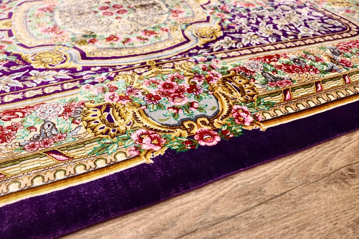 Ghom Perserteppich aus Iran, 120 × 80 cm